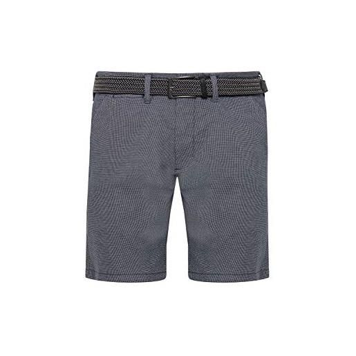 Indicode idlozano - pantaloncini chino da uomo, con elastico e cintura, blu navy (400). , xl