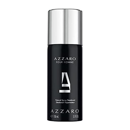 Azzaro pour homme, deodorante spray uomo, antitraspirante lunga tenuta, 150 ml