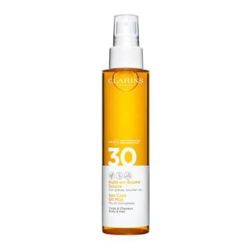 Clarins olio abbronzante in spray per corpo e capelli spf 30 (sun care oil mist) 150 ml