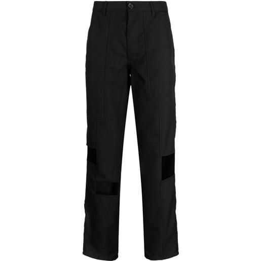 Comme Des Garçons Shirt pantaloni crop con dettaglio cut-out - nero