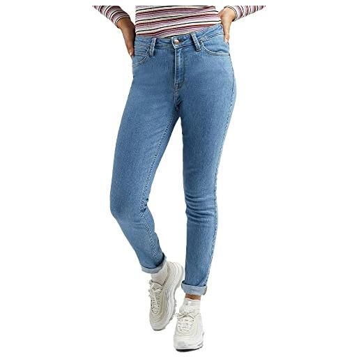 Lee scarlett high just a breese jeans, feels like indaco, 31w x 33l donna