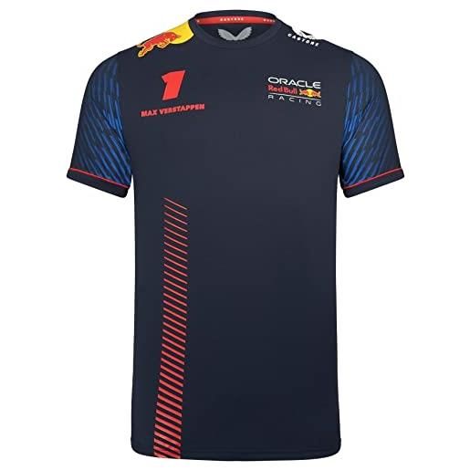Castore red bull racing f1 team max verstappen 1 formula t-shirt formula ufficiale 1 - blu - s