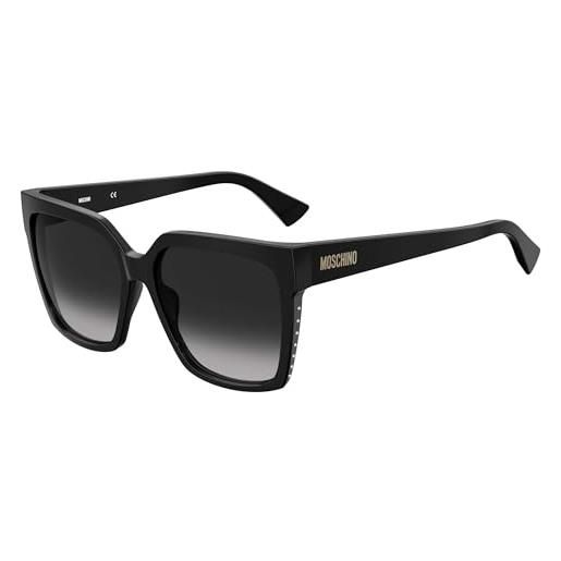 MOSCHINO occhiali da sole mos079/s black/dark grey shaded 57/17/145 donna