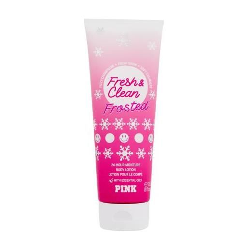 Victoria´s Secret pink fresh & clean frosted latte corpo 236 ml per donna