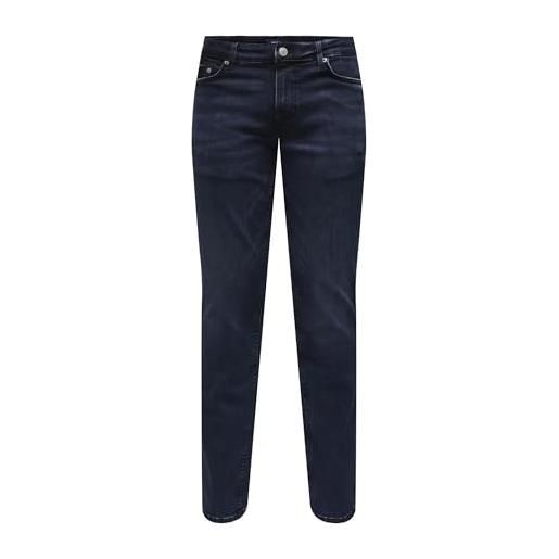 Only & sons onsloom slim light blue 4924 jeans noos pantaloni, mix blu chiaro, 30w x 32l uomo