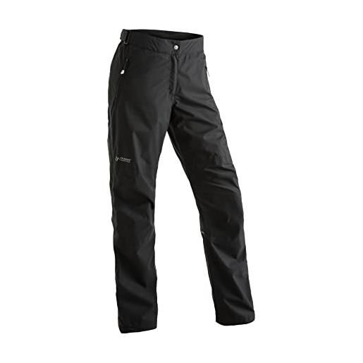 maier sports pantaloni impermeabili da donna raindrop l, colore: nero, 18