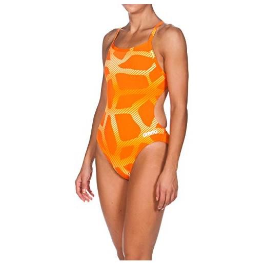 Arena - costume intero da donna challenge back max. Life, donna, costume da bagno, 000336, ragno arancione. , 26