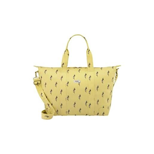 Cath Kidston foldaway - borsa da notte con ape e cuore, colore giallo, taglia m