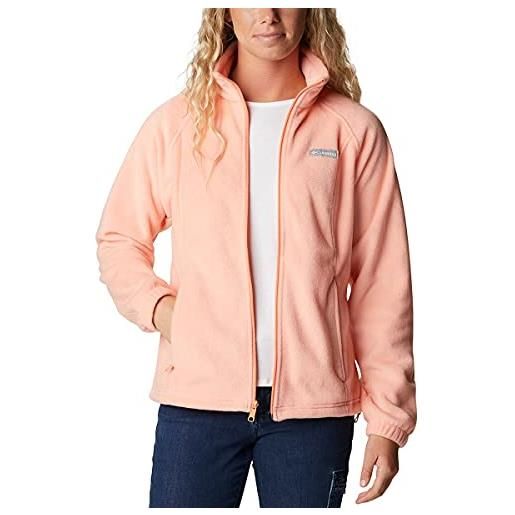 Columbia benton springs full zip giacca in pile, barriera corallina, 3x donna