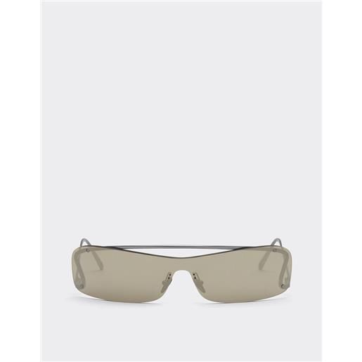 Ferrari occhiale da sole Ferrari con lente grigia specchiata argento