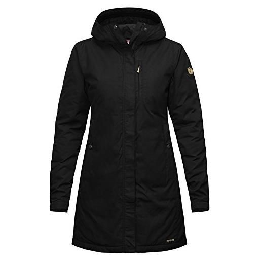 Fjällräven kiruna padded parka w giacca sportiva, donna, black, m