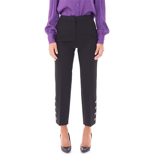 TWINSET pantalone TWINSET con bottoni alla caviglia, colore nero