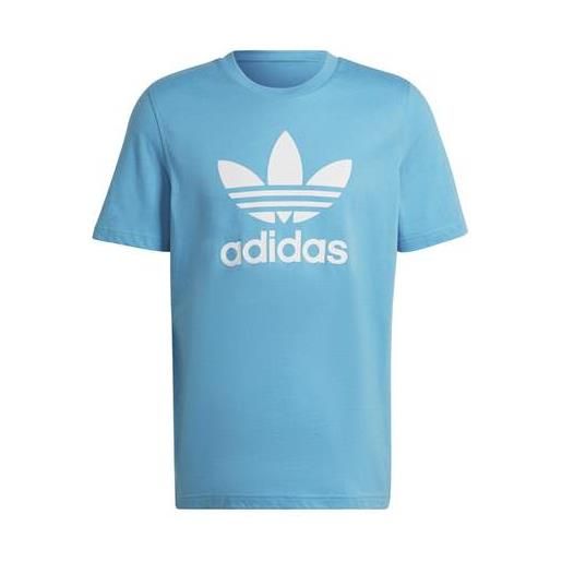 ADIDAS trefoil t-shirt azzurro/bianco