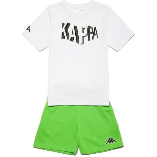KAPPA logo dumby bianco/verde (a0q)