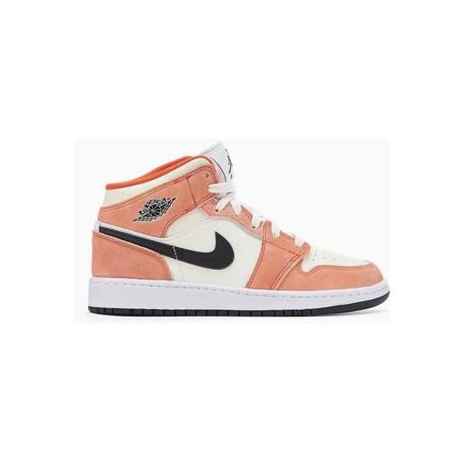 JORDAN air JORDAN 1 mid se (gs) salmone/sail/nero