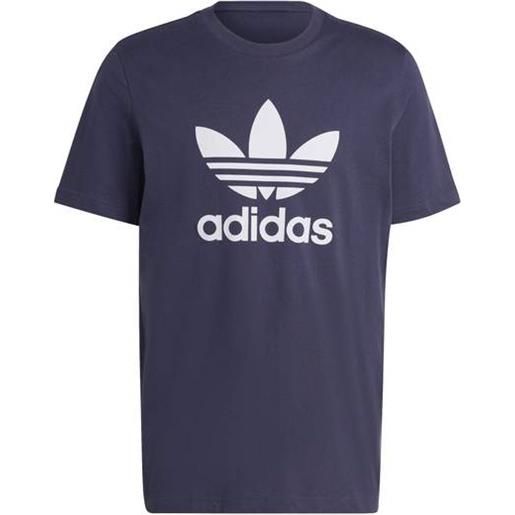 ADIDAS trefoil t-shirt blu/bianco