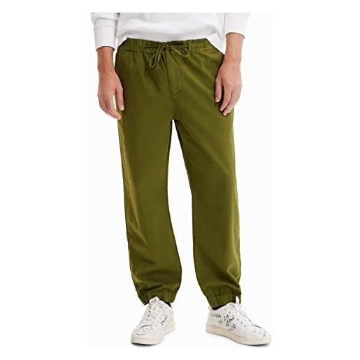 Desigual pant_roy 4092 cachi pantaloni casual, verde, w38 uomo