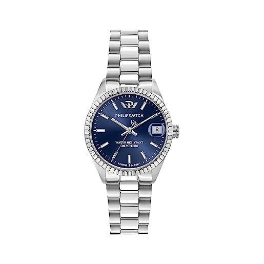 Philip Watch caribe orologio donna, tempo e data, analogico - 31mm