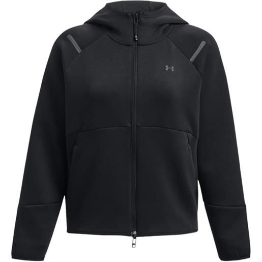 UNDER ARMOUR maglia unstoppable hoodie donna white/black
