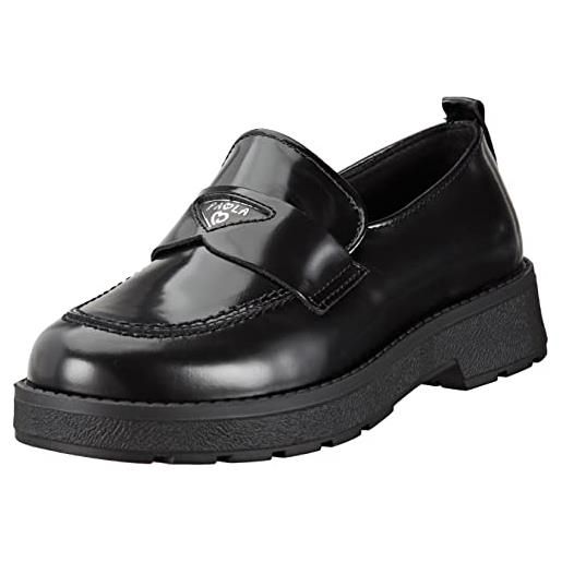 paola 862911, scarpe per uniforme scolastica, bambina, nero, 31 eu