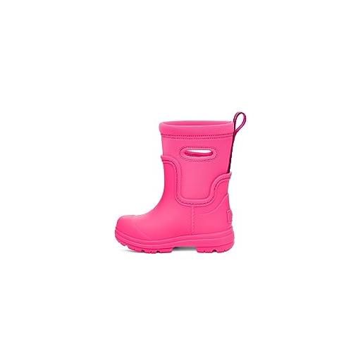 UGG droplet mid, stivali in gomma unisex - bambini e ragazzi, rosa taffy pink, 25 eu