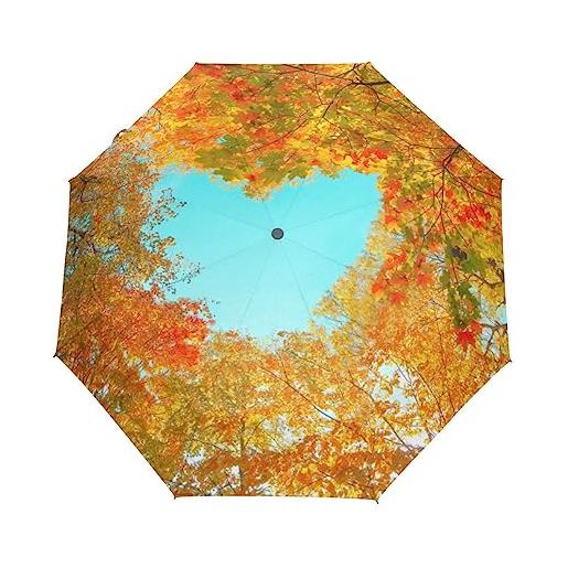 GAIREG autunno paesaggio ombrello da viaggio per pioggia piccolo compatto portatile pieghevole auto open ombrelli