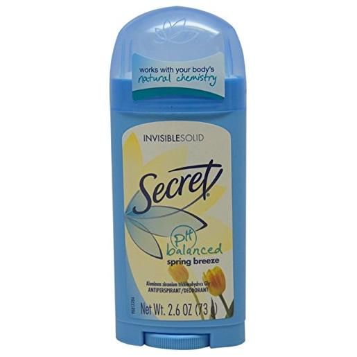 Secret original spring breeze scent women's invisible solid ph balanced antiperspirant & deodorant 2.6 oz by Secret