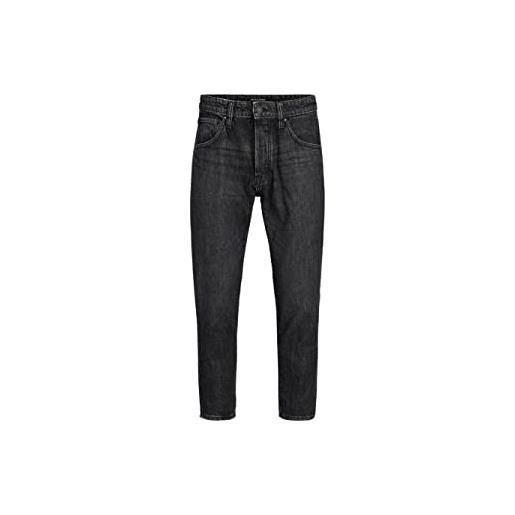 JACK & JONES jeans cropped, cinque tasche leggermente scambiato. 32 34 nero 34w / 32l