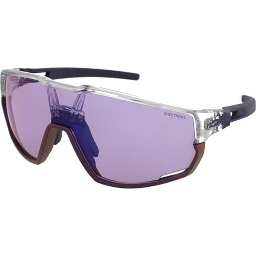 Julbo rush violet gris | occhiali da sole graduati o non graduati | unisex | plastica | mascherina | viola, trasparente | adrialenti