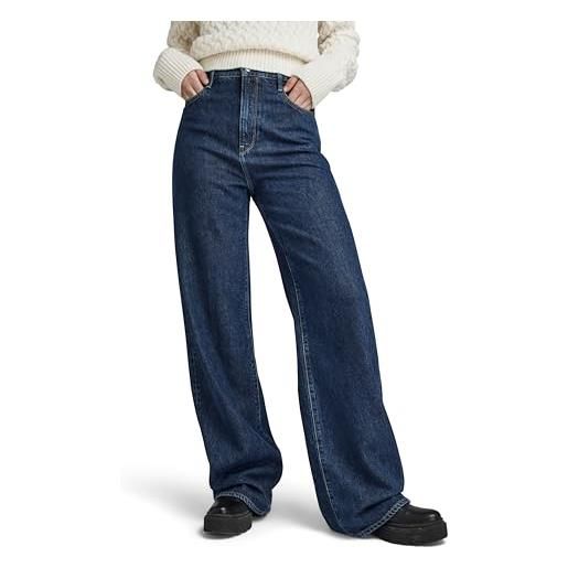 G-STAR RAW deck 2.0 high loose jeans donna , nero (pitch black d23591-b479-a810), 27w / 34l