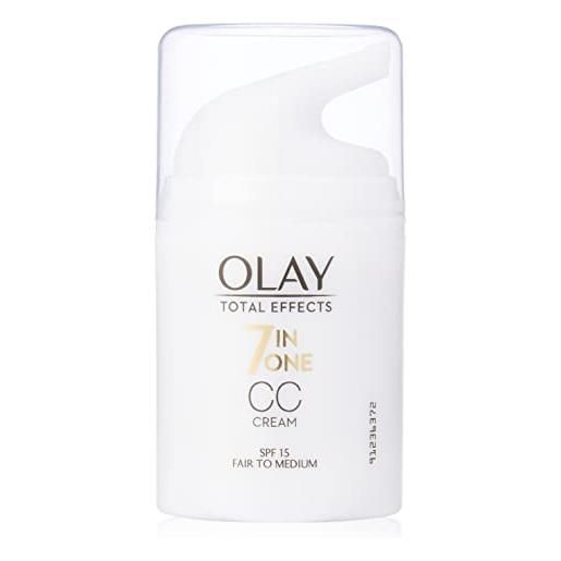 Olay, cc cream idratante total effects, 7 in 1, fair to medium, 50 ml