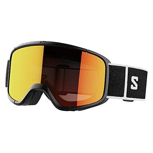 Salomon aksium 20 s, occhiali sci snowboard unisex: ottima vestibilità e comfort, durabilità, e superiore protezione oculare, nero, senza taglia