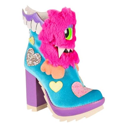 Irregular Choice una meraviglia dagli occhi, stivali alla moda donna, nero, 38 eu