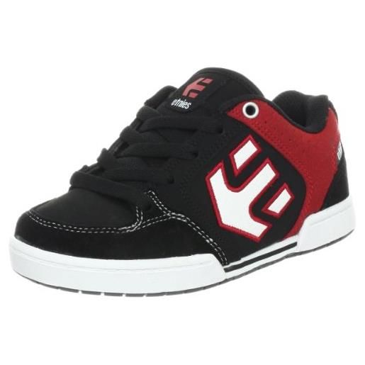 Etnies kids charter 4301000089-599, sneaker unisex bambino, nero (schwarz (black/red/white 599)), 38.5