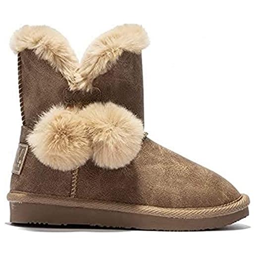 Conguitos stivali invernali conguito, mocassino bambina, marrone tan, 29 eu