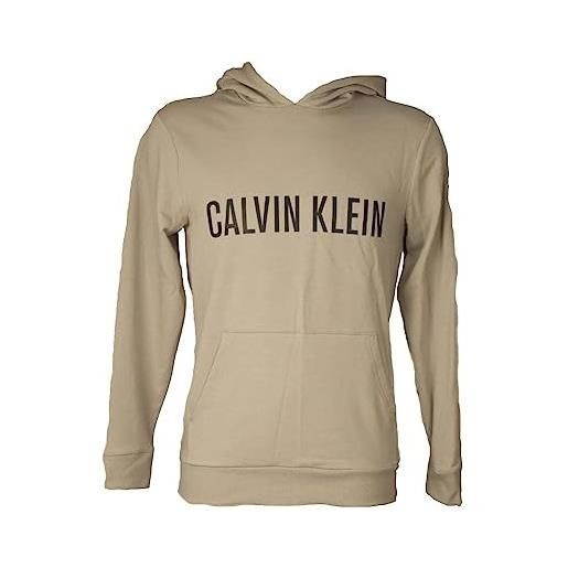 Calvin Klein Jeans calvin klein l/s hoodie 000nm2353e felpe pesanti, verde (napa), l uomo