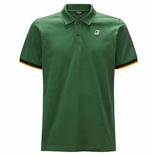 K-Way polo vincent contrast stretch green dk