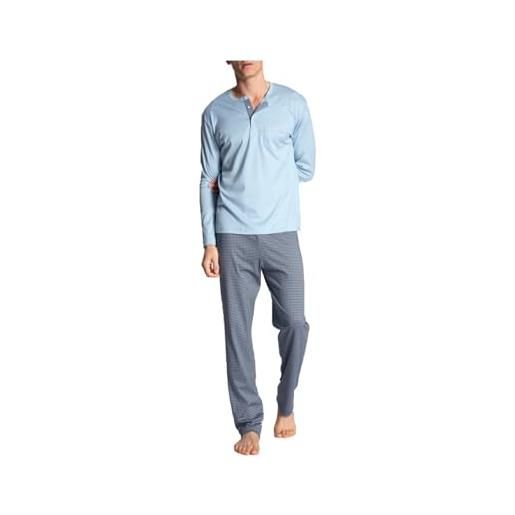 Calida relax choice set di pigiama, blu placido, m uomo