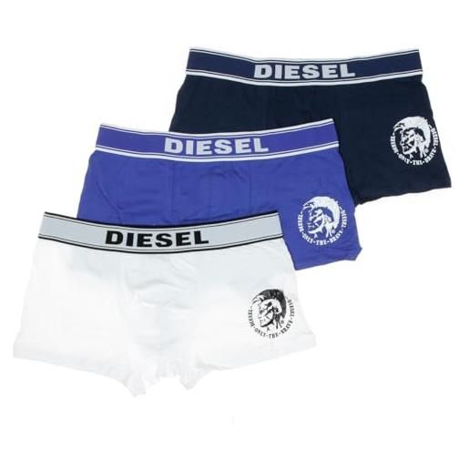 Diesel x3 boxer uomo bianco/blu/navy, multicolore, s