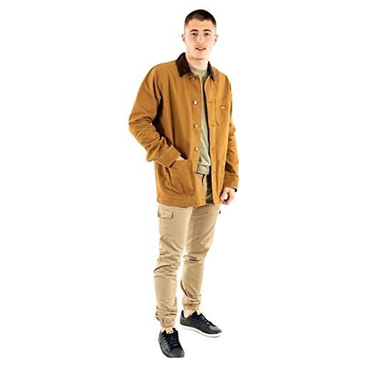 Dickies giacche e giacche duck canvas summer chore c411 stone washed brown duck m, marrone, m