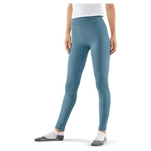 Falke vision tights, leggings da donna, blu orizzonte, s