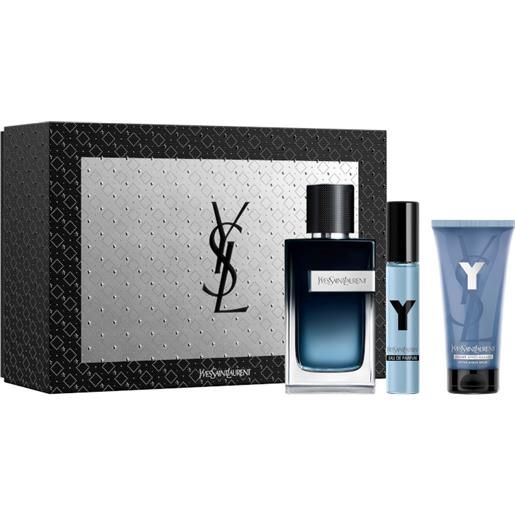 Yves Saint Laurent y men edp confezione 100 ml eau de parfum + 50 ml balm after shave + 10 ml mini y eau de parfum