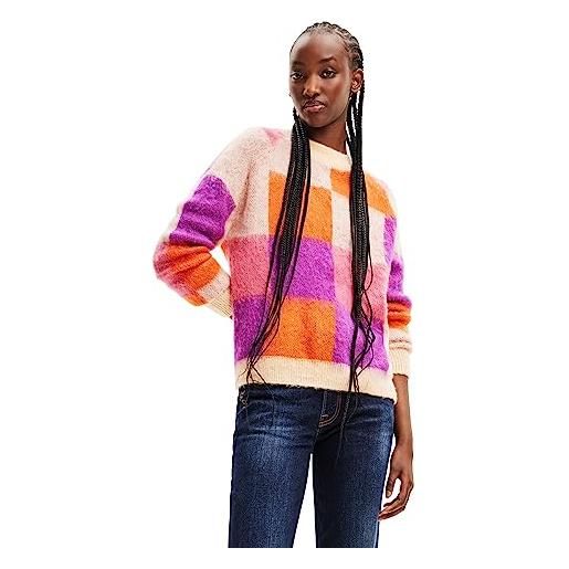 Desigual maglione felpa, colore: arancione, xl donna
