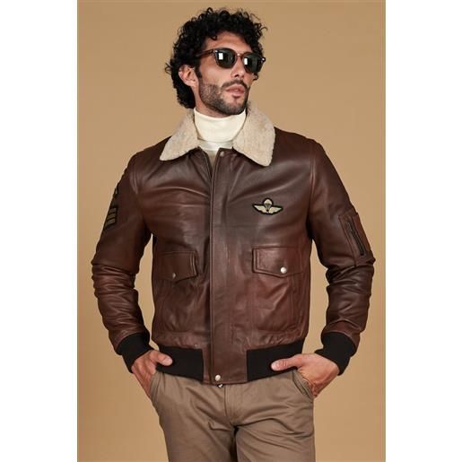 Giubbotto Pelle Uomo Giubbotto In Pelle Montone Uomo Stile