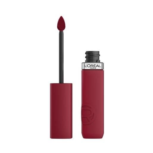 L'Oréal Paris infaillible matte resistance lipstick rossetto opaco a lunga durata con acido ialuronico 5 ml tonalità 500 wine not?
