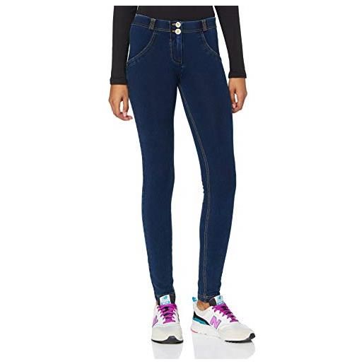 FREDDY - jeggings push up wr. Up® skinny in cotone organico, denim scuro, small