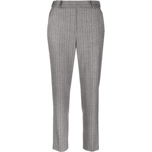 Peserico pantaloni dritti gessati - grigio