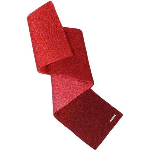 Mantero gran risa sciarpa 25x240 cm in lana, rosso