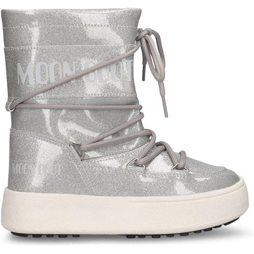 MOON BOOT nylon glitter ankle snow boots