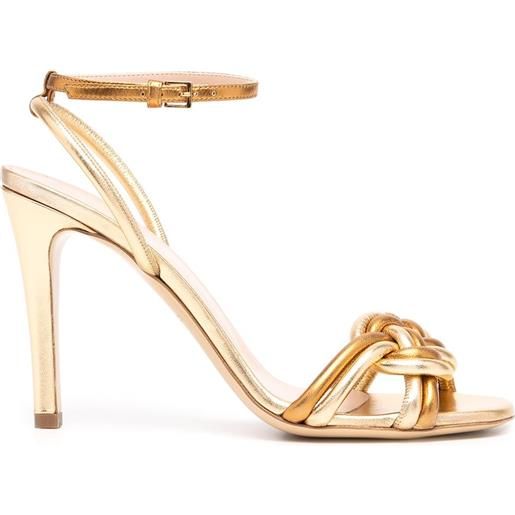 ETRO sandali con effetto metallizzato - oro